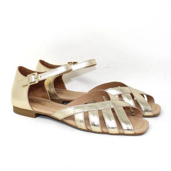Sandalo laminato Tiurai oro_L'Angolo
